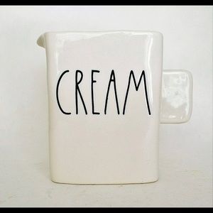 Rae Dunn CREAM Mini Square Creamer